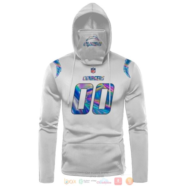 Personalized-Nfl-Los-Angeles-Chargers-White-Custom-3D-Hoodie-Mask-2