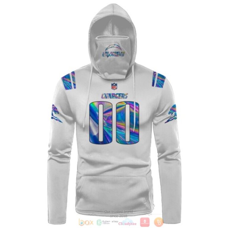 Personalized-Nfl-Los-Angeles-Chargers-White-Hologram-Custom-3D-Hoodie-Mask-2