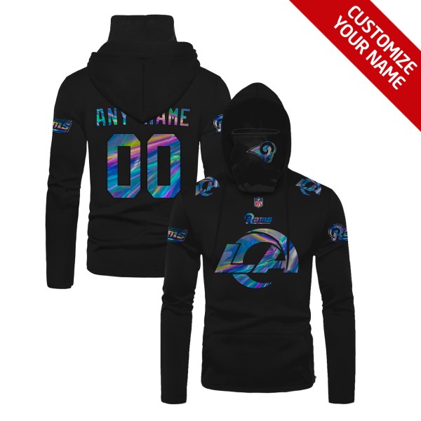 Personalized-Nfl-Los-Angeles-Rams-Black-Hologran-Color-3D-Hoodie-Mask-1