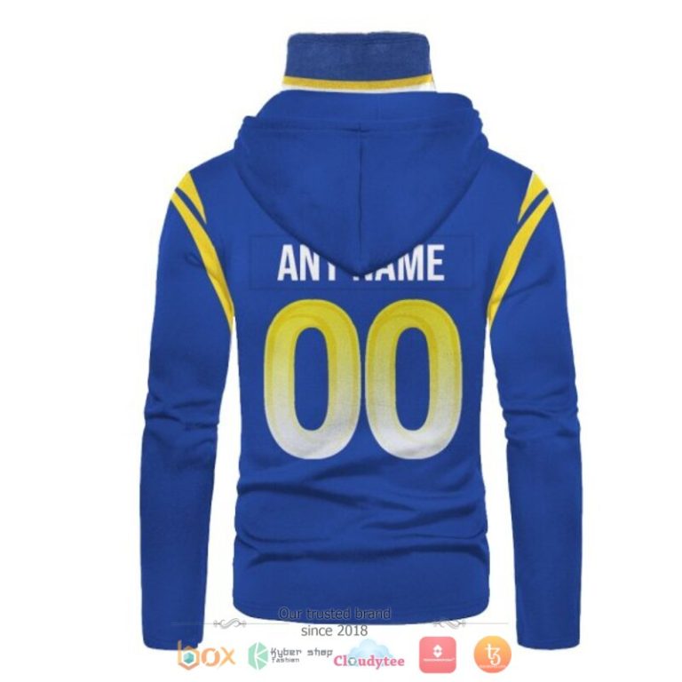 Personalized-Nfl-Los-Angeles-Rams-Blue-Custom-Hoodie-Mask-3