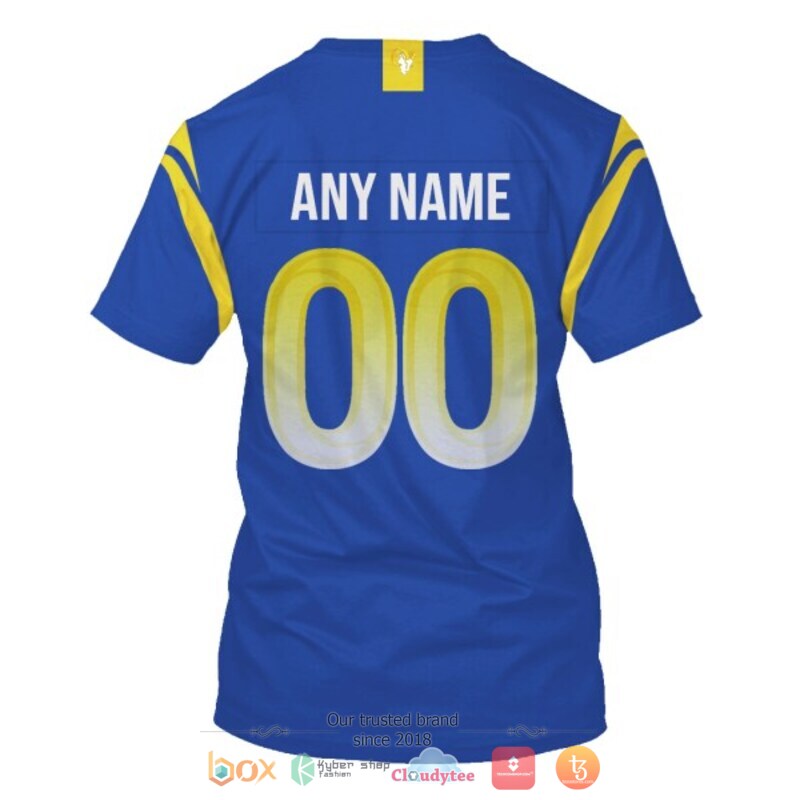 Personalized Nfl Los Angeles Rams Blue Custom Shirt Personalized Nfl Los Angeles Rams Blue Custom Shirt