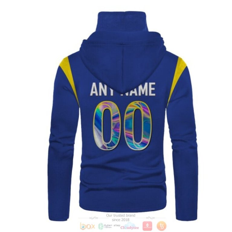 Personalized-Nfl-Los-Angeles-Rams-Blue-Hologram-Custom-3D-Hoodie-Mask-3