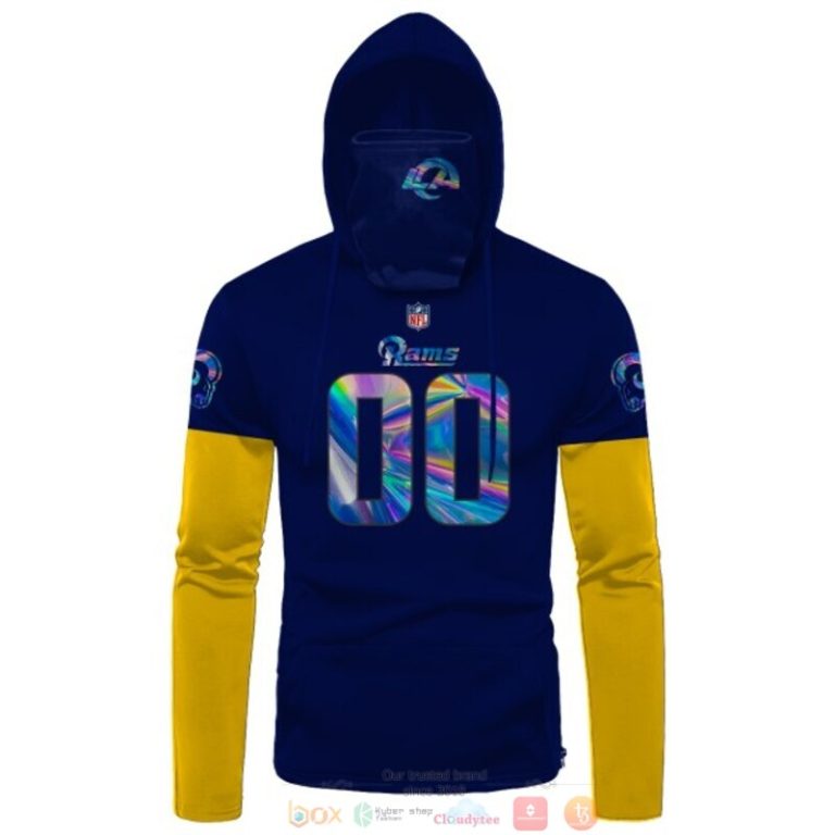 Personalized-Nfl-Los-Angeles-Rams-Blue-Yellow-Custom-3D-Hoodie-Mask-2