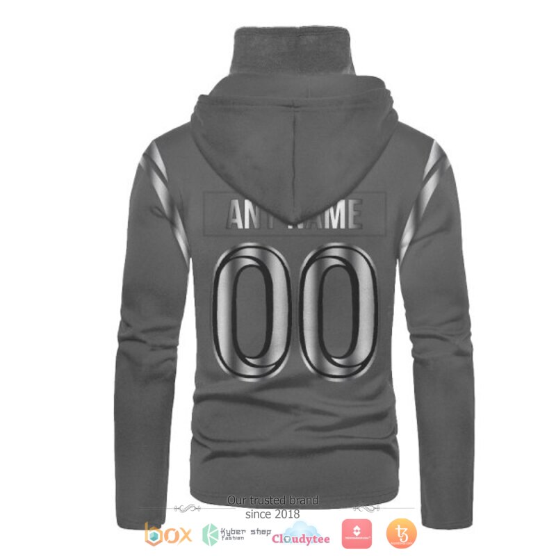 Personalized Nfl Los Angeles Rams Dark Grey Custom 3D Hoodie Mask Personalized Nfl Los Angeles Rams Dark Grey Custom 3D Hoodie Mask