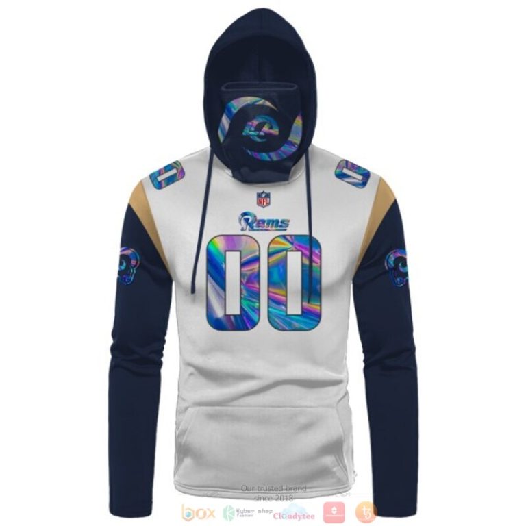 Personalized-Nfl-Los-Angeles-Rams-White-Blue-Custom-3D-Hoodie-Mask-2