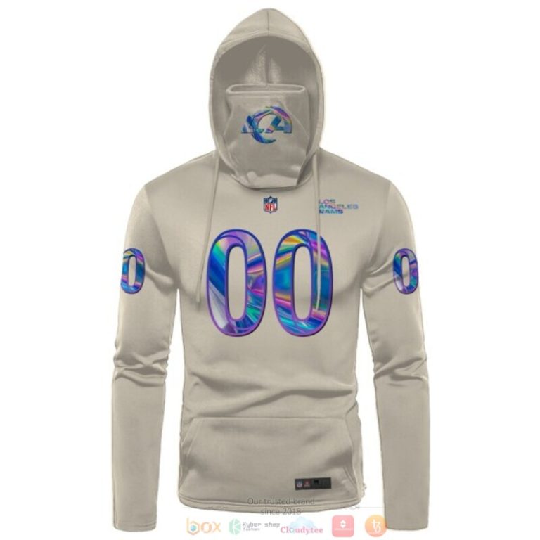Personalized-Nfl-Los-Angeles-Rams-White-Hologram-Custom-3D-Hoodie-Mask-2