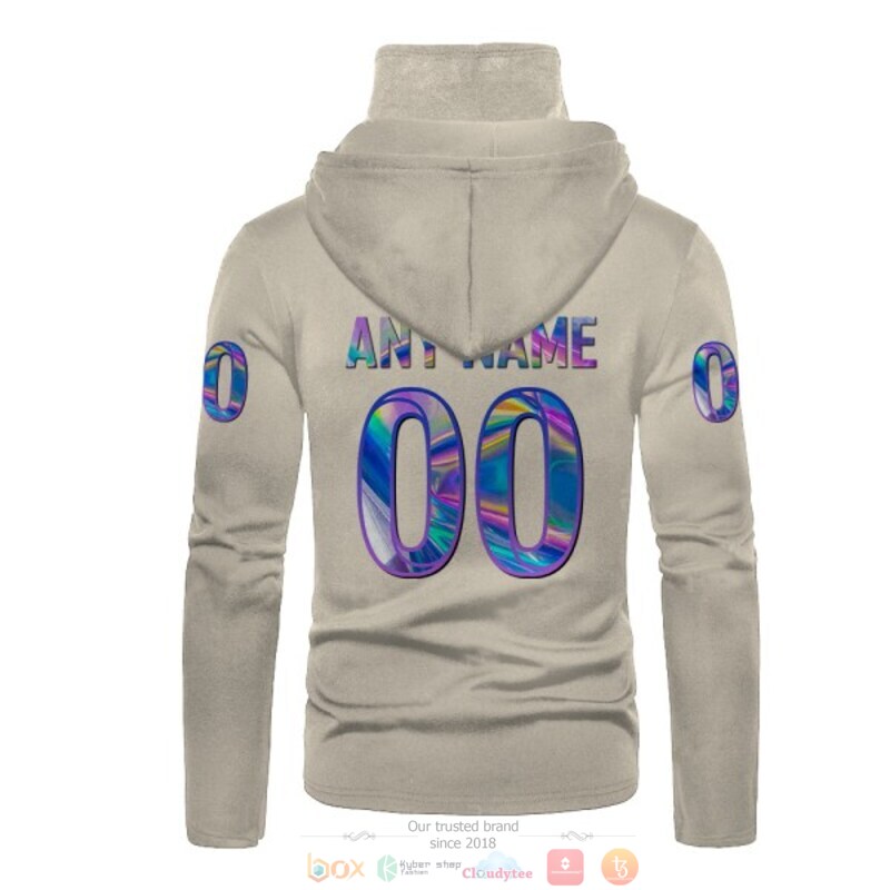 Personalized Nfl Los Angeles Rams White Hologram Custom 3D Hoodie Mask Personalized Nfl Los Angeles Rams White Hologram Custom 3D Hoodie Mask