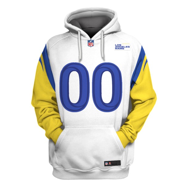 Personalized-Nfl-Los-Angeles-Rams-White-Yellow-3D-Shirt-Hoodie-3