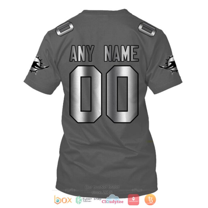 Personalized Nfl Miami Dolphins Dark Grey Custom 3D Shirt Personalized Nfl Miami Dolphins Dark Grey Custom 3D Shirt