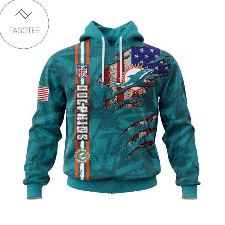 Personalized-Nfl-Miami-Dolphins-Name-Number-With-United-States-Flag-Hoodie-1
