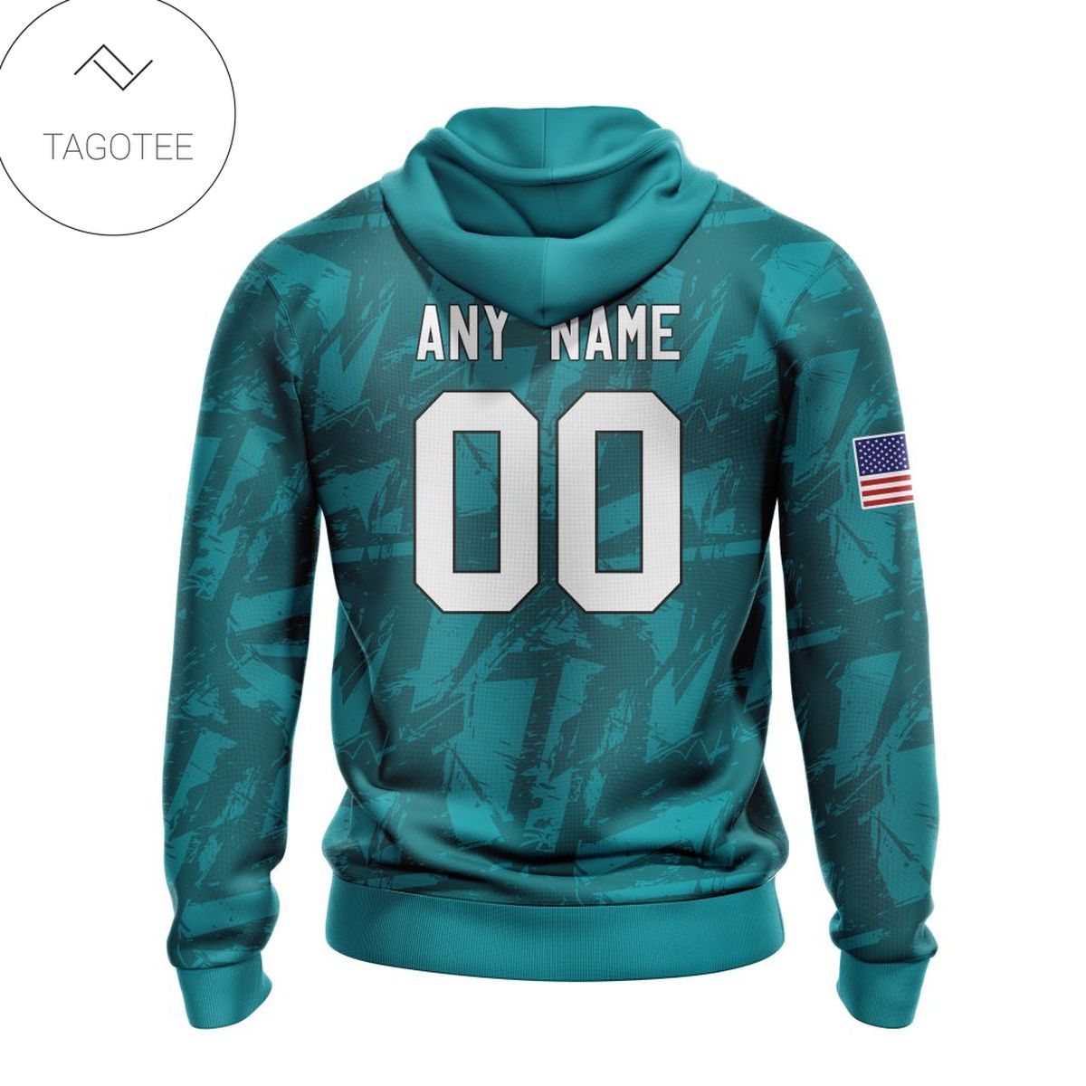 Personalized Nfl Miami Dolphins Name & Number With United States Flag Hoodie Personalized Nfl Miami Dolphins Name & Number With United States Flag Hoodie