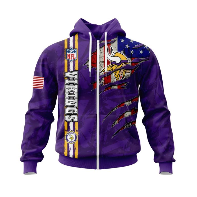 Personalized-Nfl-Minnesota-Vikings-American-Flag-3D-Shirt-Hoodie-2