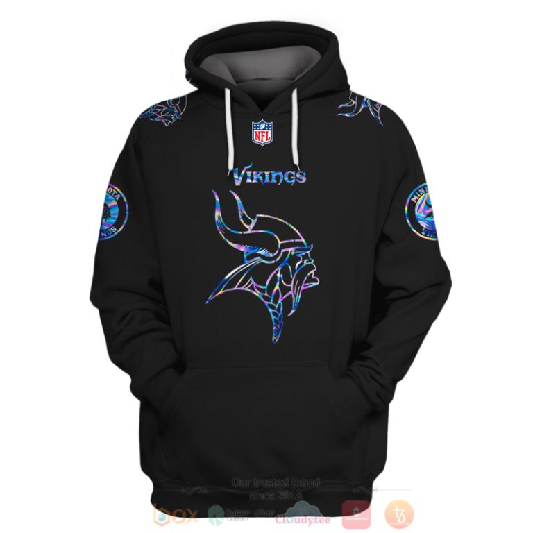 Personalized-Nfl-Minnesota-Vikings-Black-Hologram-Color-3D-Hoodie-Shirt-3