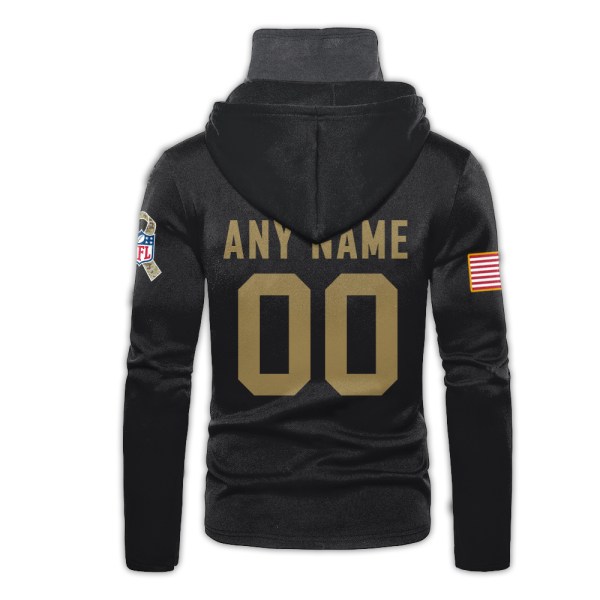 Personalized Nfl New England Patriots Black 3D Hoodie Mask Personalized Nfl New England Patriots Black 3D Hoodie Mask