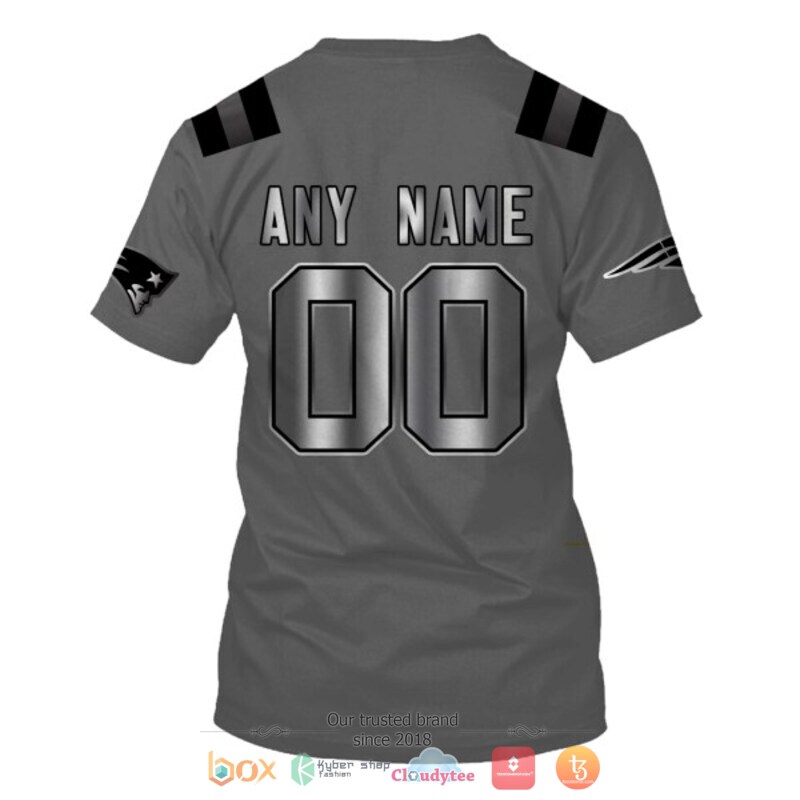 Personalized Nfl New England Patriots Dark Grey Custom 3D Shirt Personalized Nfl New England Patriots Dark Grey Custom 3D Shirt