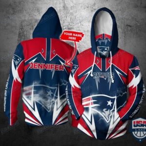 Personalized Nfl New England Patriots Lightning Gaiter 3D Hoodie