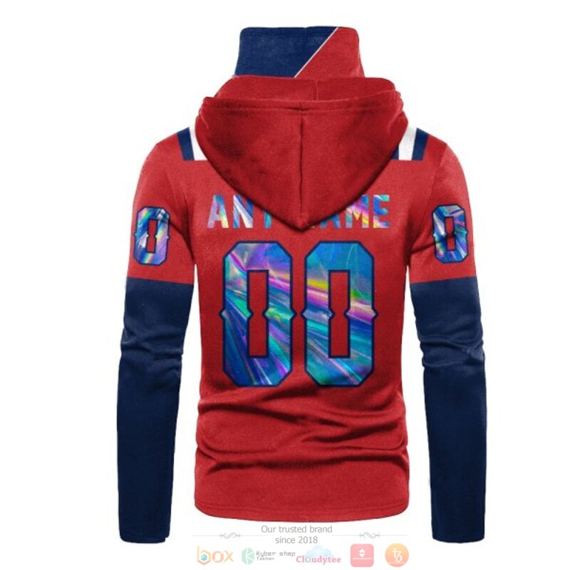 Personalized Nfl New England Patriots Red Blue Custom 3D Hoodie Mask Personalized Nfl New England Patriots Red Blue Custom 3D Hoodie Mask