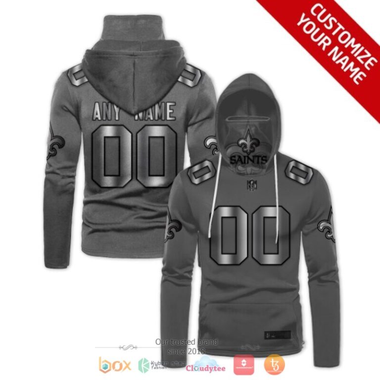 Personalized-Nfl-New-Orleans-Saints-Dark-Grey-Custom-3D-Hoodie-Mask-1