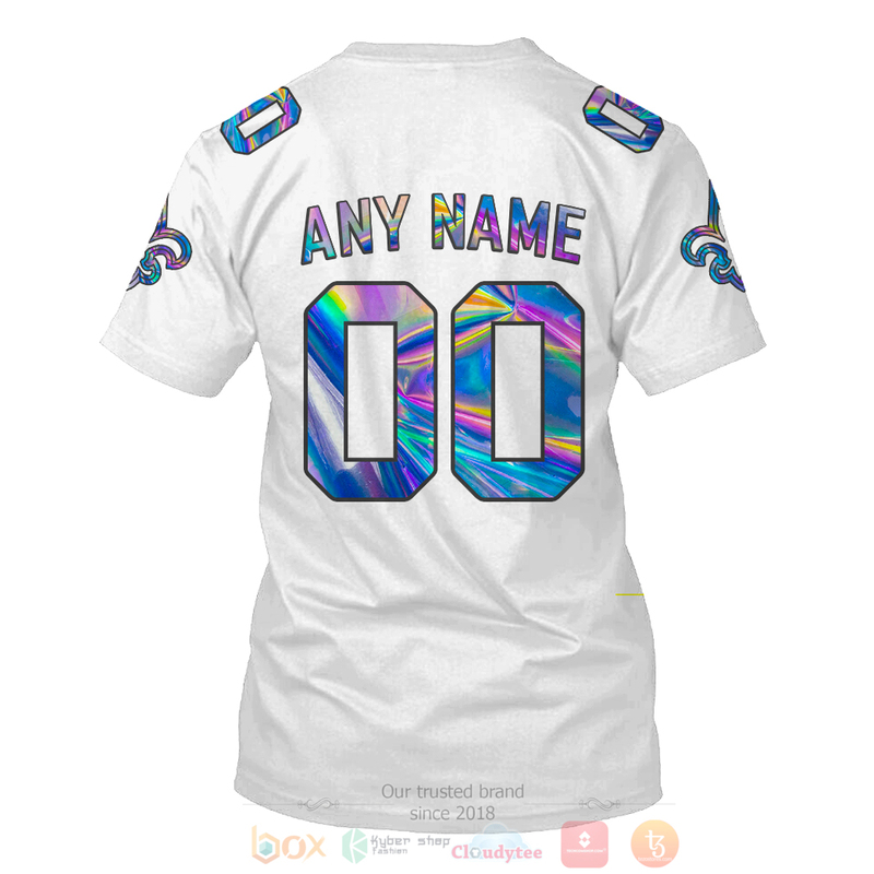 Personalized Nfl New Orleans Saints Football Team White Personalized Nfl New Orleans Saints Football Team White