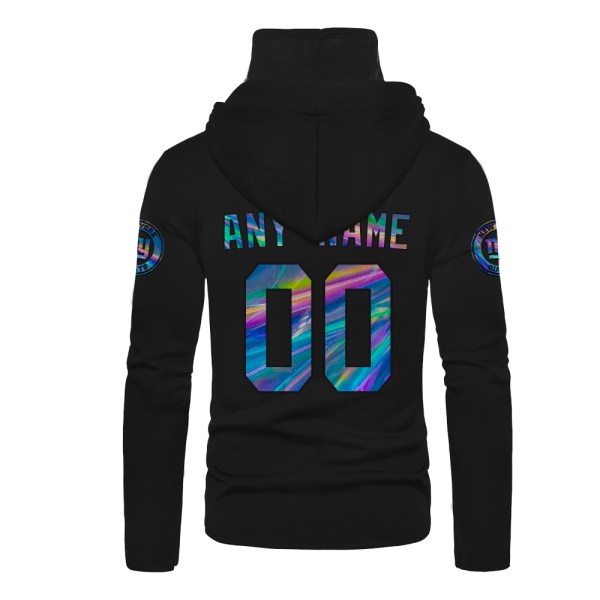 Personalized Nfl New York Giants Black Hologram Color 3D Hoodie Mask Personalized Nfl New York Giants Black Hologram Color 3D Hoodie Mask