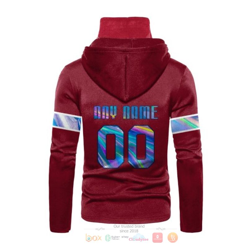 Personalized Nfl New York Giants Dark Red Custom 3D Hoodie Mask Personalized Nfl New York Giants Dark Red Custom 3D Hoodie Mask