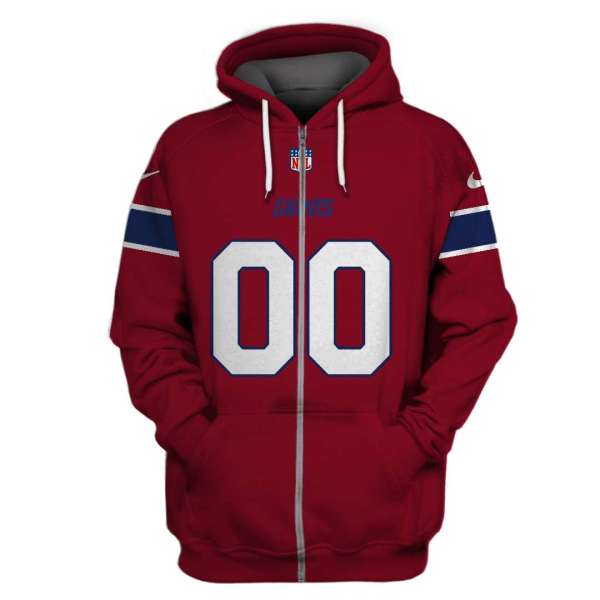 Personalized-Nfl-New-York-Giants-Red-3D-Shirt-Hoodie-2