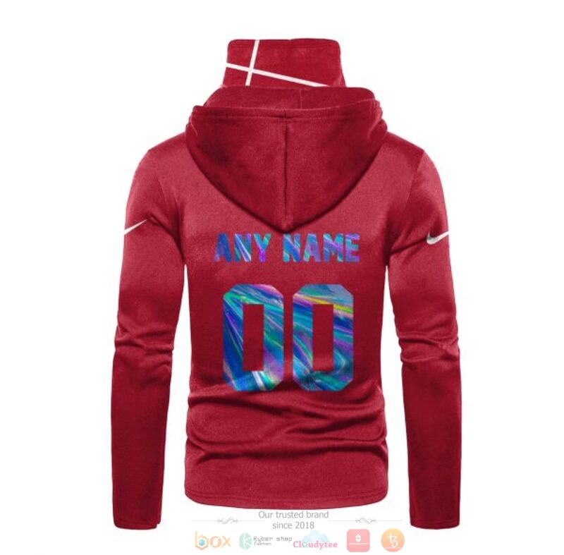 Personalized Nfl New York Giants Red Custom 3D Hoodie Mask Personalized Nfl New York Giants Red Custom 3D Hoodie Mask