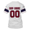 Personalized Nfl New York Giants White 3D Shirt