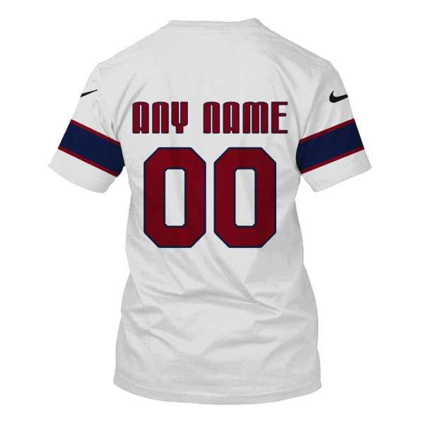 Personalized Nfl New York Giants White 3D Shirt Personalized Nfl New York Giants White 3D Shirt