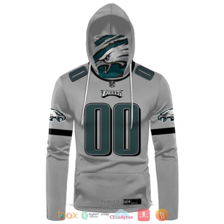 Personalized-Nfl-Philadelphia-Eagles-Black-Grey-Custom-Hoodie-Mask-2