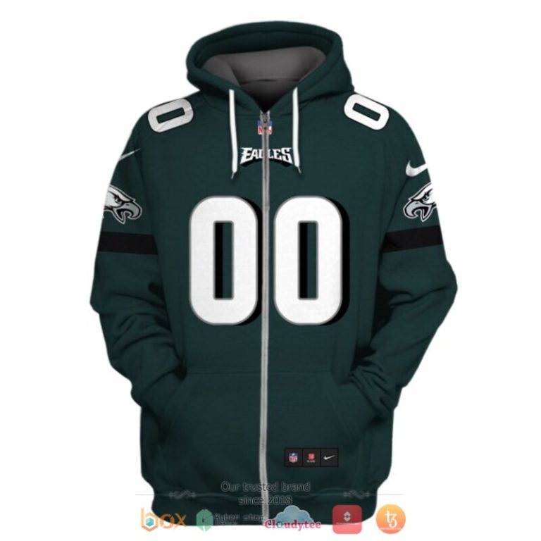 Personalized-Nfl-Philadelphia-Eagles-Dark-Green-Custom-3D-Shirt-Hoodie-2