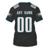 Personalized Nfl Philadelphia Eagles Dark Grey 3D Shirt