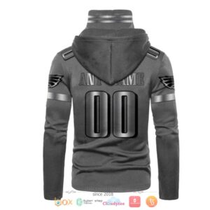 Personalized Nfl Philadelphia Eagles Dark Grey Custom 3D Hoodie Mask