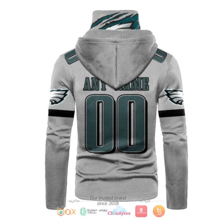 Personalized-Nfl-Philadelphia-Eagles-Grey-Custom-Hoodie-Mask-3