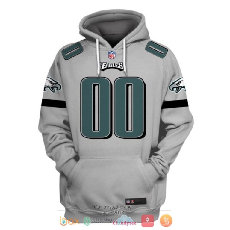 Personalized-Nfl-Philadelphia-Eagles-Grey-Custom-Shirt-Hoodie-3
