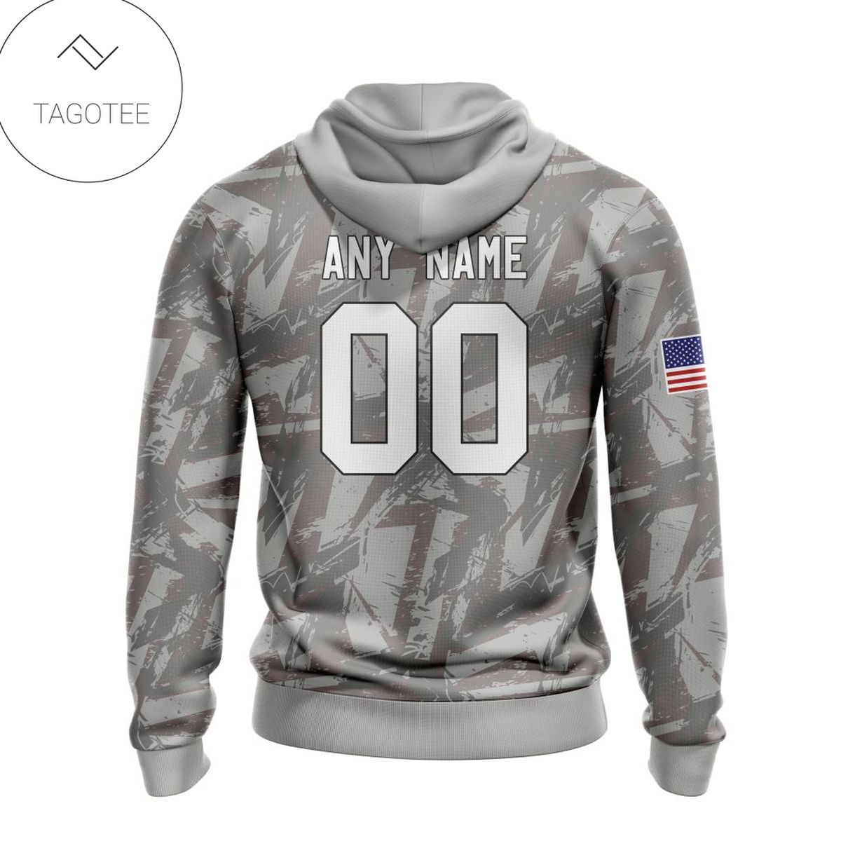 Personalized Nfl Philadelphia Eagles Name & Number With United States Flag Hoodie Personalized Nfl Philadelphia Eagles Name & Number With United States Flag Hoodie