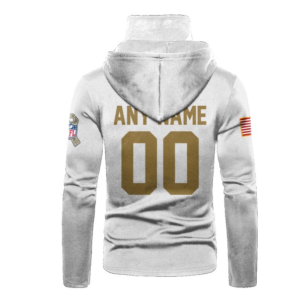 Personalized Nfl Philadelphia Eagles White 3D Hoodie Mask Personalized Nfl Philadelphia Eagles White 3D Hoodie Mask