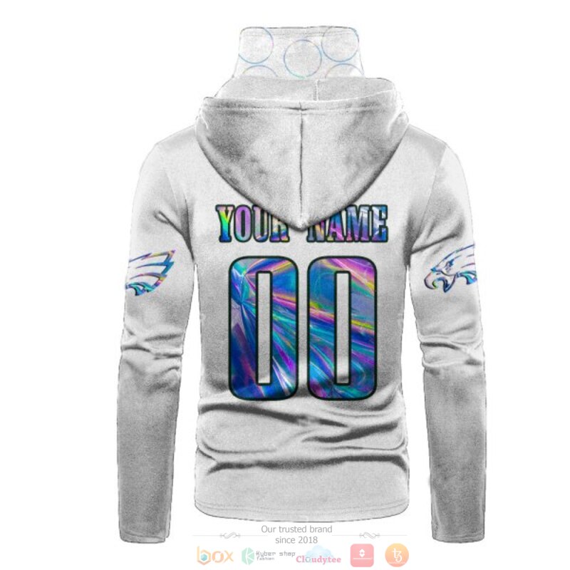 Personalized Nfl Philadelphia Eagles White Custom 3D Hoodie Mask Personalized Nfl Philadelphia Eagles White Custom 3D Hoodie Mask