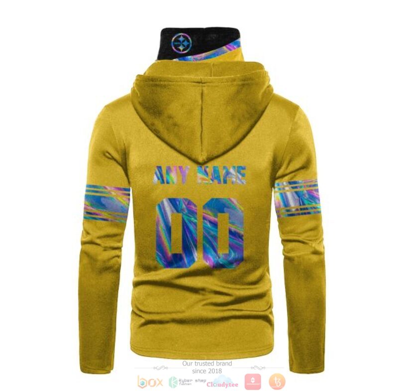 Personalized Nfl Pittsburgh Steelers Yellow Custom 3D Hoodie Mask Personalized Nfl Pittsburgh Steelers Yellow Custom 3D Hoodie Mask