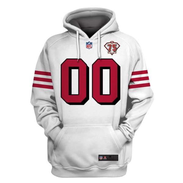 Personalized-Nfl-San-Francisco-49Ers-75Th-White-3D-Shirt-Hoodie-3