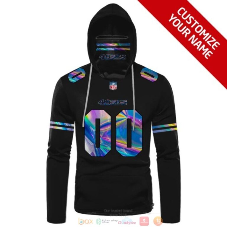 Personalized-Nfl-San-Francisco-49Ers-Black-Custom-3D-Hoodie-Mask-2