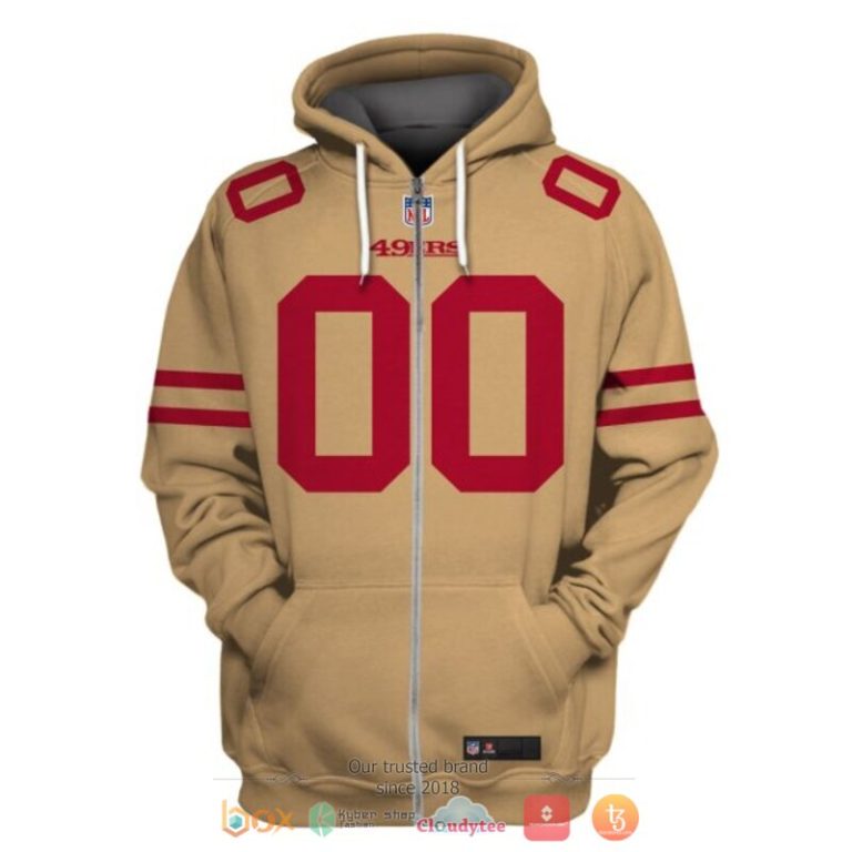 Personalized-Nfl-San-Francisco-49Ers-Brown-Custom-3D-Shirt-Hoodie-2