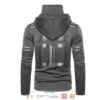 Personalized Nfl San Francisco 49Ers Dark Grey Custom 3D Hoodie Mask