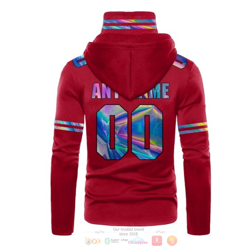 Personalized Nfl San Francisco 49Ers Red Custom 3D Hoodie Mask Personalized Nfl San Francisco 49Ers Red Custom 3D Hoodie Mask