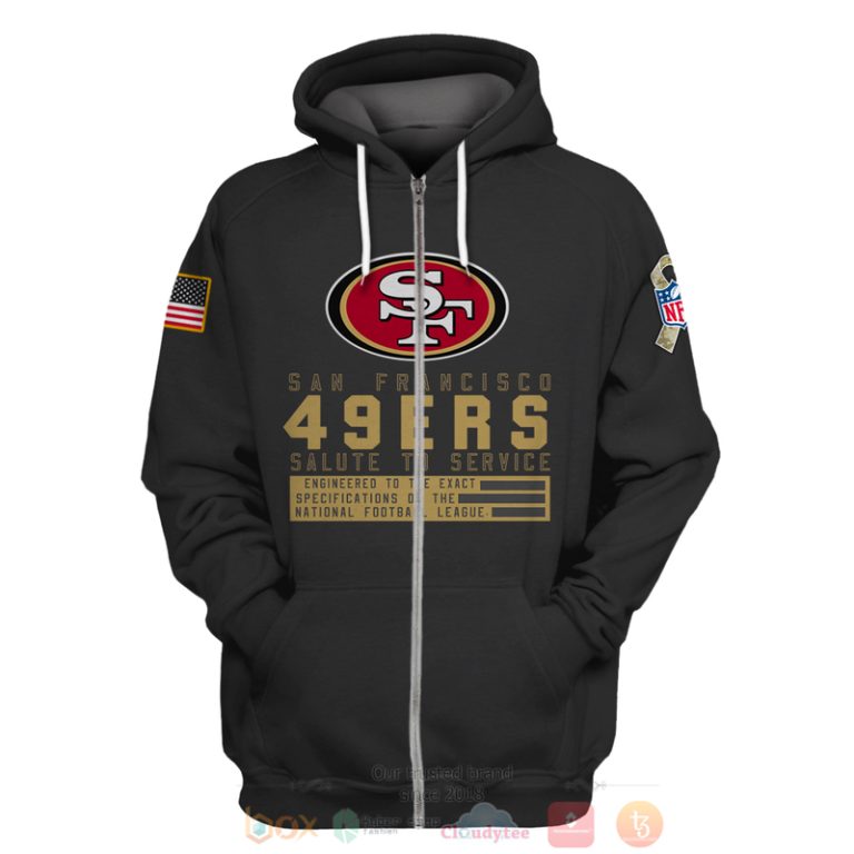 Personalized-Nfl-San-Francisco-49Ers-Salute-To-Service-Black-3D-Hoodie-Shirt-2