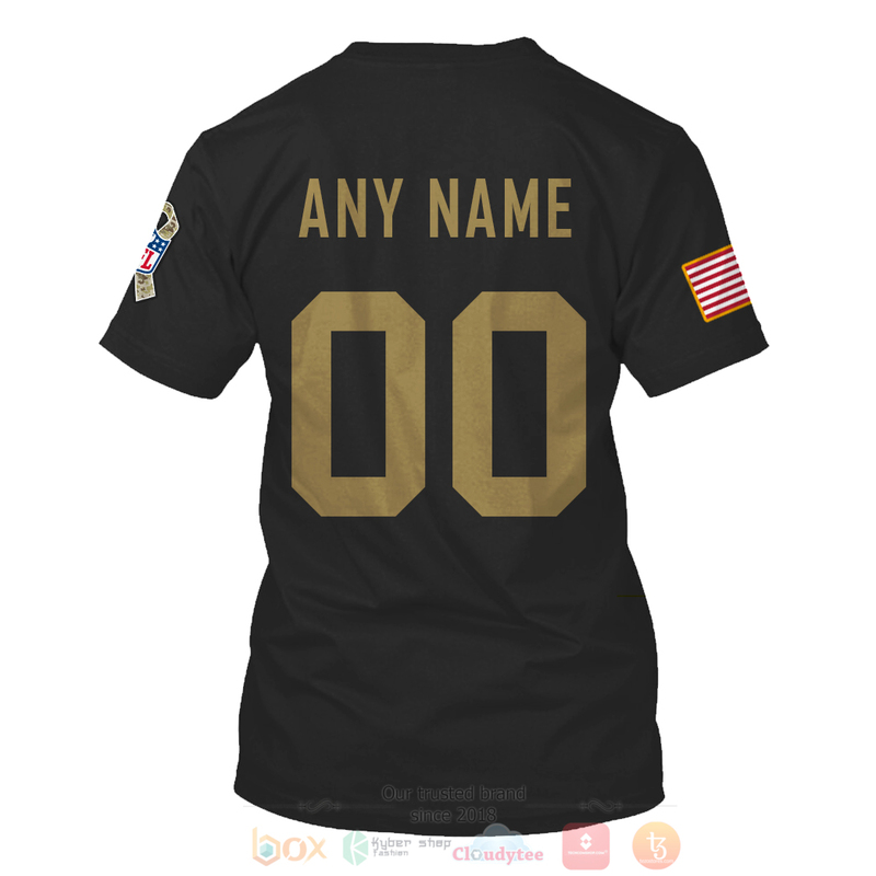 Personalized Nfl San Francisco 49Ers Salute To Service Black 3D Hoodie Personalized Nfl San Francisco 49Ers Salute To Service Black 3D Hoodie