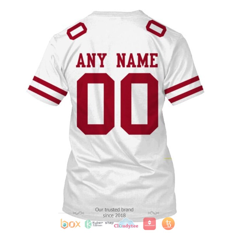 Personalized Nfl San Francisco 49Ers White Custom 3D Shirt Personalized Nfl San Francisco 49Ers White Custom 3D Shirt