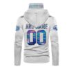 Personalized Nfl San Francisco 49Ers White Hologram Color 3D Hoodie Mask