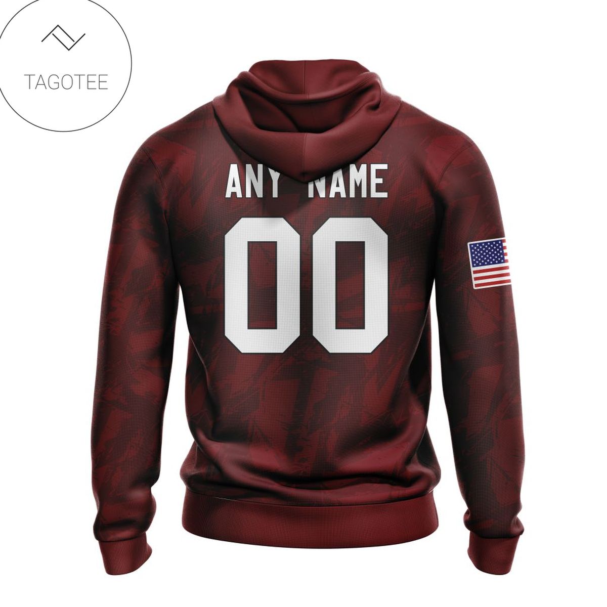 Personalized Nfl San Washington Football Team Name & Number With United States Flag Hoodie Personalized Nfl San Washington Football Team Name & Number With United States Flag Hoodie