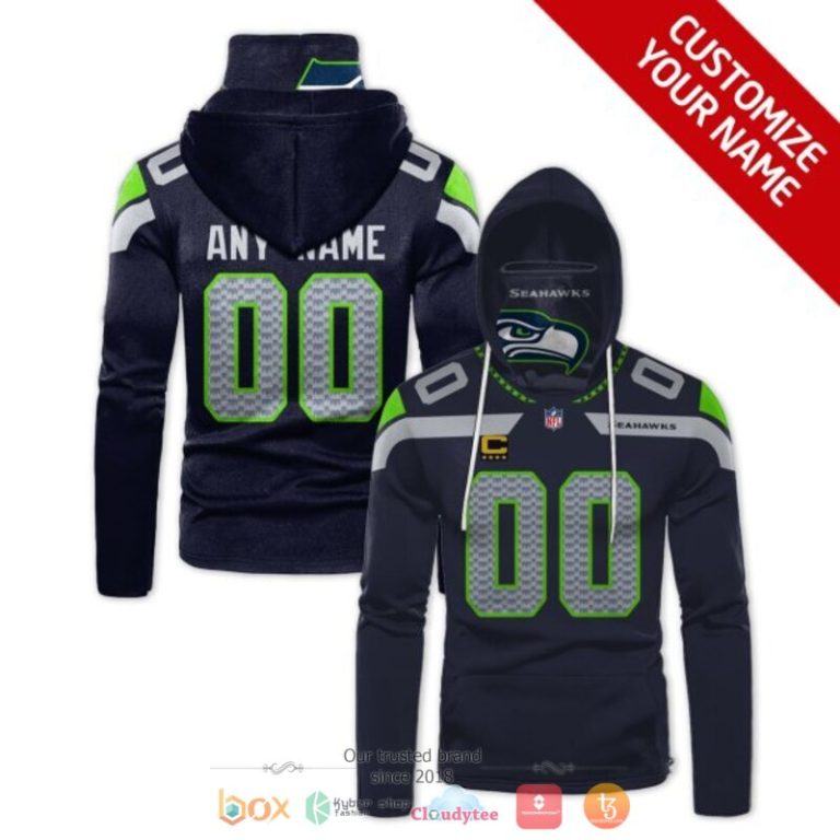 Personalized-Nfl-Seattle-Seahawks-Captain-C-Green-Black-Custom-Hoodie-Mask-1